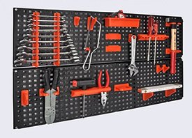 Werkzeugwand mit 19 teiligem Befestigungsset